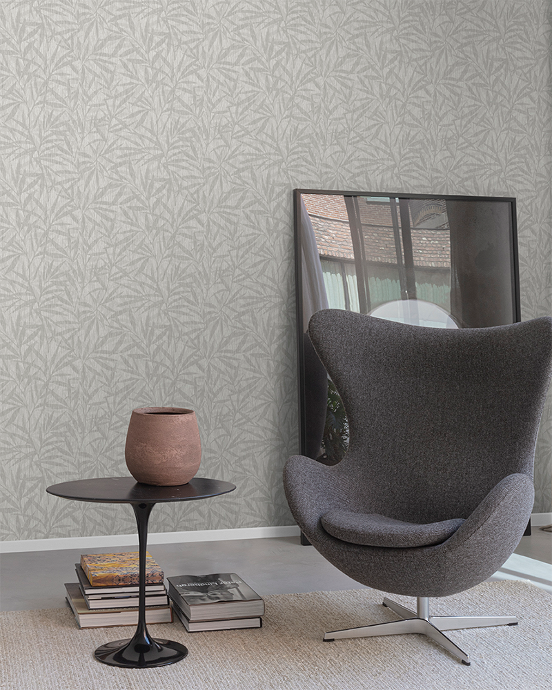 livingroom natural wallpaper leaf beige gray ce3402 m