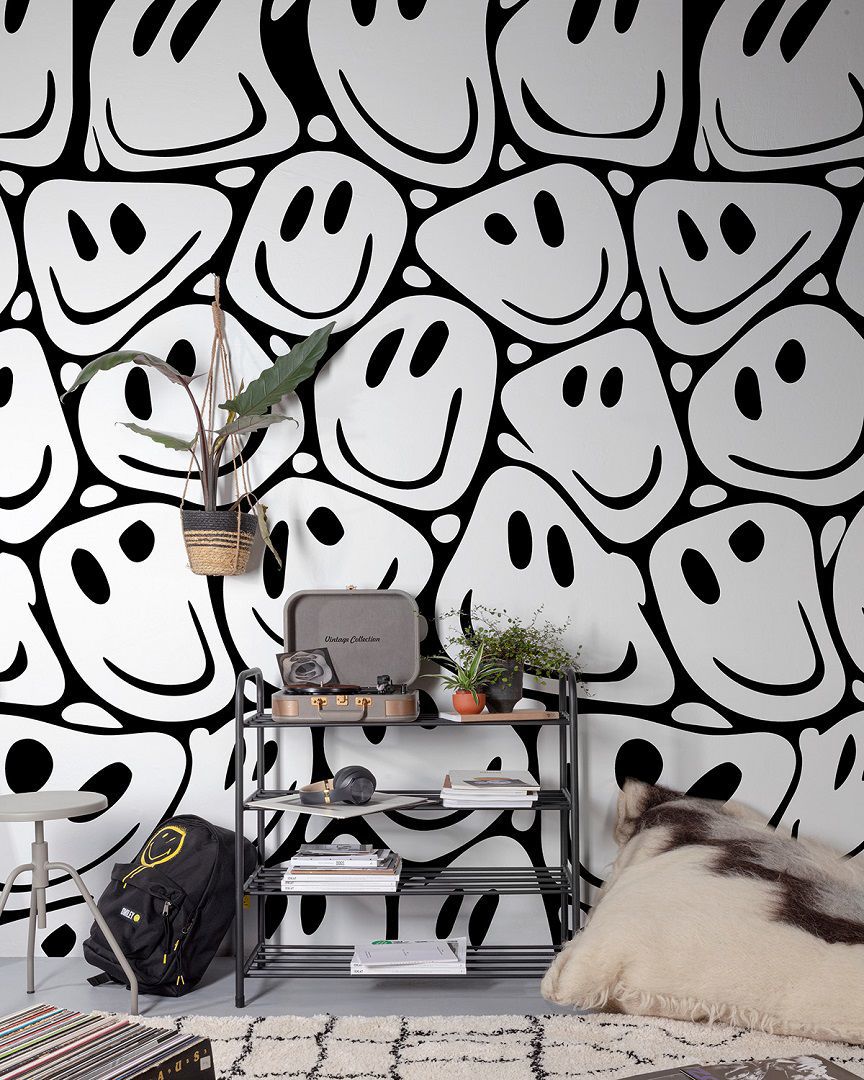 wallpaper with smileys